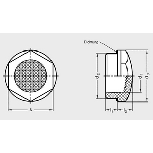 GN541.2-11-G3/8 Prismatic-Ölschauglas Elesa