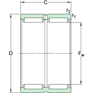 SKF RNA 6917 NAALDLAGER ZONDER BINNENRING