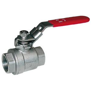 VANNE SPHERE FF 3/4 I316 PS63 POIGNEE ROUGE CADENASSABLE/ATEX