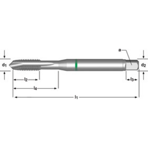 Machine tap M8 DIN 371