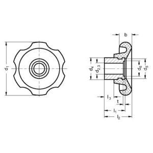 GN527.1-60-M12-D Handrad Elesa