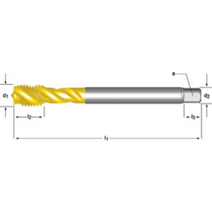 Machine tap M12 x 1.00 mm DIN 374