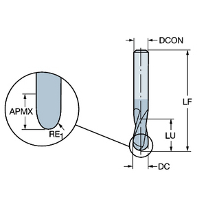 COROMANT COROMILL PLURA RADIUSFREES R216.44-06030-AI06G 1610