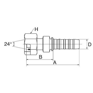 20GS35FDLORX GS Armatur GATES, B-Maß 61,4 mm