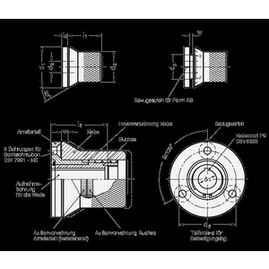 GN200-44-K12-A-NI Arretierelement-Drehknopf Edelstahl