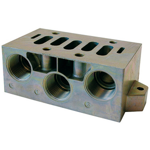 SUBBASE FOR SPOOL VALVE 541 ISO 1 METAL SUBBASE ISO 5599/1 SIZE 1 : SINGLE WITH SIDE PORTS 1-2-4 : G 35500061
