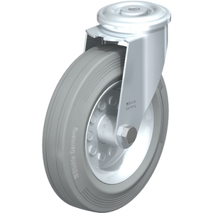 LER-VE 200R-SG Lenkrolle spurlos grau