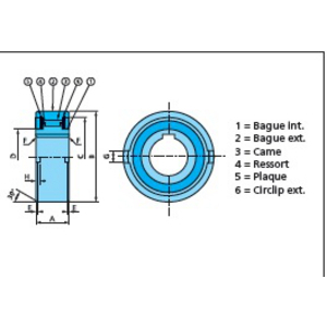 5002000150-MCD PRODUCTS TSS15 CAM CLUTCH