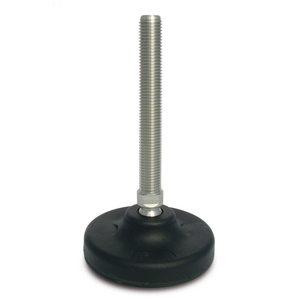 PIEDINO D. 125 PLASTICA/INOX M20X100 10174