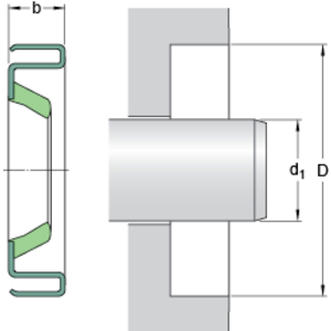 19834 (SKF) Wellendichtring (SKF)