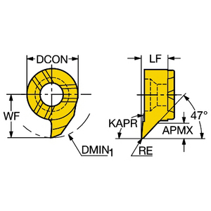 COROMANT COROCUT MB VHM KOP DRAAIEN MB-07TE93-02-10R 1025