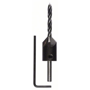 BOS-2608596392 Holzspiralbohrer m. 90Grad-Senker, 5mm