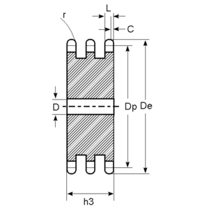 878631-CORONA 1X17,02 Z 32 TRIPLA C