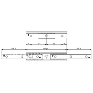 GUIDA TELESCOPICA RAIL ASN22-290
