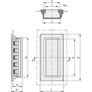 150901-C1-MANIGLIA BIDIREZIONALI DA INCASSO PER MONT.A SCATTO TECNOPOL. CERTIFICATO AUTOESTINGUENTE ERB.115-PF-AE-V0-C1