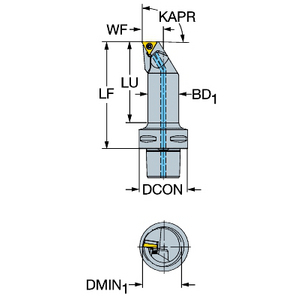 COROMANT COROTURN 107 SNIJ-UNIT DRAAIEN C4-STFCL13080-11HPB1