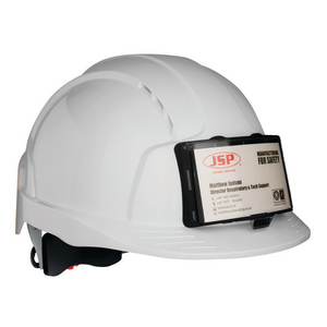 CASQUE EVOLITE AERE BLANC AVEC PORTE BADGE