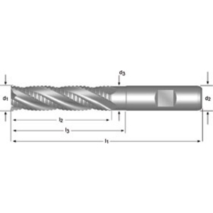 Roughing End Mill 32.00 mm DIN 844L