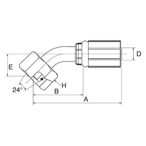 4G8FDHORX45 G Armatur GATES, B-Maß 39,0 mm