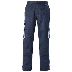PANTALON NAVY MARINE/GRIS T52/54 COTON/POLY 245G/M2