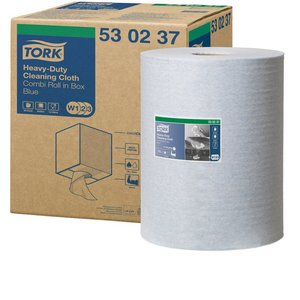 TORK REINIGINGSDOEK HD COMBI ROL W1/W2/W3 BLAUW 530237