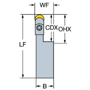 PORTE OUTIL TMAX CERAMIQUE CRDCL 3225P 12-A