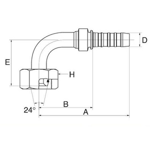 EMBOUT 10GS20FDHORX90