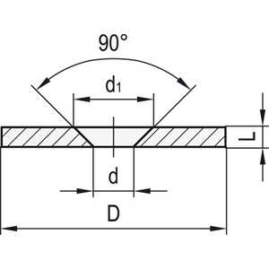 503315 - DISCO PER MAGNETI ACCIAIO O ACCIAIO INOX RMV-27-A-NI