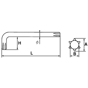CLE MALE TORX 66-45