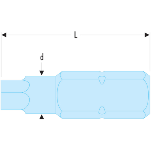 EV.2 - Embouts standards série 2 pour vis à empreinte denture