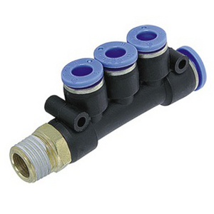 TRIPLE BRANCH Execution Cylindrical 10 - G3/8