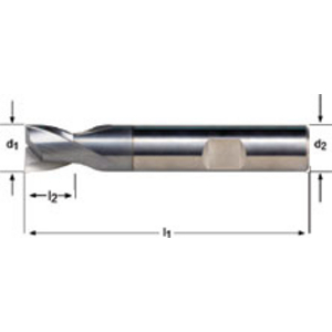 Slot Drill 5.00 mm DIN 6527K