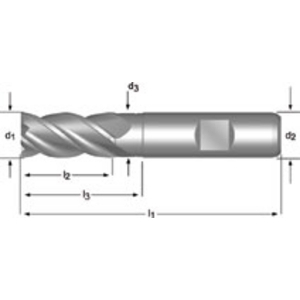 End Mill 14.00 mm DIN 844K