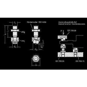 GN709.35-24-M16-B Edelstahl-Pendelelement, einstellb., Druckfläche plan