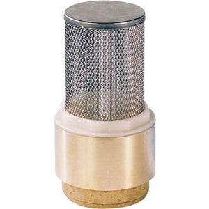 CLAPET A-R LAITON B/OBTU PLAST AVEC CREPINE INOX PN8 FF1'1/2