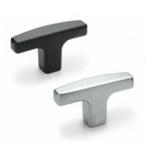 33448 - MANIGLIA A T ALLUMINIO FORO CIECO FILETTATO L.652-M-AL-67-M8-C9