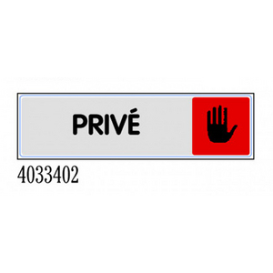 PLAQUE PLEXI COULEUR 170X40MM PRIVE
