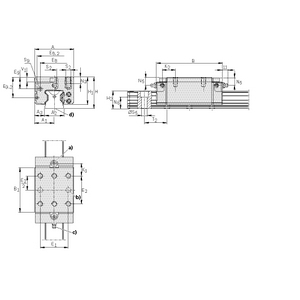 R-1821-332-2X Führungswagen mit Rollen