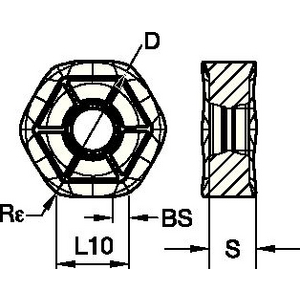 6180297-M1200MINI MILLING INSERT GD GEOMETRY HNPJ0704ANSNGD WS40PM