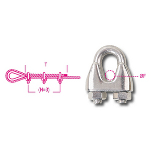082160204-MORSETTO INOX 4 8216 4