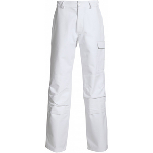 PANTALON GAMME NEW PILOTE T.6 POCHES GENOUILLERES BLANC