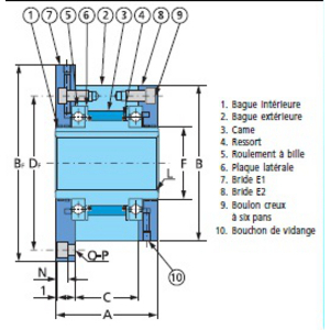 5090005001-MCD PRODUCTS MZEU50 E1 FLANGE SET
