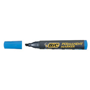 FEUTRE CONTE BIC PERMANENT ROUGE POINTE BISEAUTEE 3X5,5MM UE12