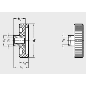 GN226-KT-80-B16 Griffscheibe (Thermoplast)