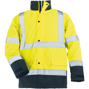PARKA ROADWAY JAUNE MARINE TM MATELASSEE POLYESTER HI-VIZ