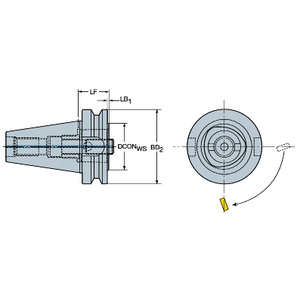 COROMANT ADAPTER BIG-PLUS MAS-BT -CAPTO C5-390.562-40 050