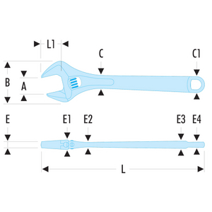 CHIAVE A RULLINO REGOLABILE IMP. BIMATERIALE 101.10G